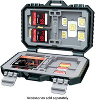 Bower - Durable Memory Card Case - Black - Alternate Views