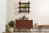 Burrow - Serif Mid Century Modern Credenza - Walnut - Alternate Views