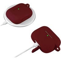 SaharaCase - Silicone Case for Apple AirPods 3 (3rd Generation 2021) - Burgundy - Alternate Views