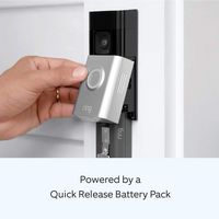 Ring - Battery Doorbell Plus Smart Wifi Video Doorbell – Battery Operated with Head-to-Toe View -... - Alternate Views