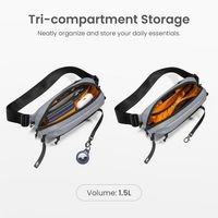 tomtoc - Aviator-T33 1.5L Sling Bag with RFID Blocking, Minimalist Crossbody Bag Chest Bag Should... - Alternate Views