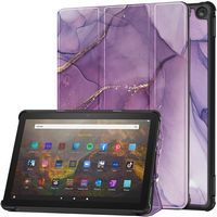 SaharaCase - Tri-Fold Folio Case for Amazon Fire HD 10 (2023) - Purple - Alternate Views