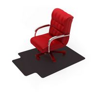 Floortex - Premium Rectangular Vinyl Chair Mat for Carpet 29.5 x 47 inches - Black - Alternate Views
