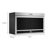 Maytag - 1.1 Cu. Ft. Flush Mount Over-the-Range Microwave with Sensor Cooking and Toaster Oven - Alternate Views