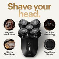 Manscaped - The Dome Shaver Pro Essentials Kit Rechargeable Wet/Dry Scalp and Bald Head Shaver Gi... - Alternate Views