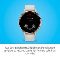Garmin - Venu 3S GPS Smartwatch 41 mm Fiber-reinforced polymer - Stainless Steel and Ivory - (2023) - Alternate Views