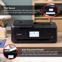 Canon - PIXMA TS9520a Wireless All-In-One Inkjet Printer - Black - Alternate Views