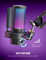 FIFINE A8 RGB USB Condenser Microphone – Cardioid Mic with Real-Time Monitoring for Streaming & G... - Alternate Views