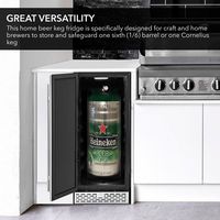 Whynter - Built-in or Freestanding 2.9 cu. ft. Beer Keg Froster Beverage Refrigerator - Stainless... - Alternate Views