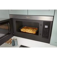 Whirlpool - 1.1 Cu. Ft. Over-the-Range Microwave with Flush Built-in Design - Stainless Steel - Alternate Views