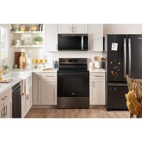 Whirlpool - 1.9 Cu. Ft. Over-the-Range Microwave with Sensor Cooking - Black Stainless Steel - Alternate Views