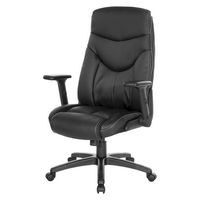 Office Star Products - Exec Bonded Leather Office Chair - Black - Alternate Views