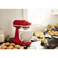 KitchenAid - 5-Qt. Titanium-Reinforced Ceramic Bowl for Tilt-Head Stand Mixers - White Chocolate - Alternate Views