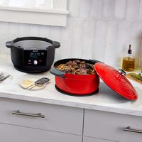 Instant Pot - Precision 5-in-1 Electric Dutch Oven - Cast Iron - Red - Alternate Views