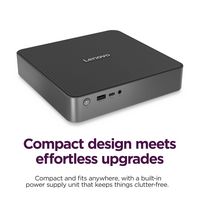 Lenovo - IdeaCentre Mini Desktop - Intel Core 7 Processor 240H - 16GB Memory - 512GB SSD - Luna Grey - Alternate Views