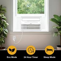 Whirlpool - 12,000 BTU Window Mounted Inverter Air Conditioner with Remote Control - White - Alternate Views