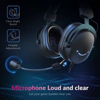 FIFINE - Gaming USB Headset with 7.1 Surround Sound for PS5/Xbox/Switch, AmpliGame H9 - Black - Alternate Views
