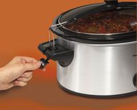 Hamilton Beach - Stay or Go 6 Quart Slow Cooker - Silver - Alternate Views