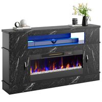 Bestier - Electric Fireplace TV Stand for TVs up to 70