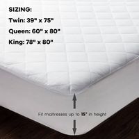 Costway - Heated Electric Mattress Pad Queen Size with Dual Controller Auto Shut Off - White - Alternate Views