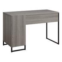 OSP Home Furnishings - Hagney Lane Rectangular Modern 1-Drawer Desk - Farm Oak - Alternate Views
