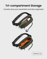 tomtoc - Aviator-T35 1.5L X-Pac Sling Bag with RFID Blocking, Minimalist Crossbody Bag Chest Shou... - Alternate Views