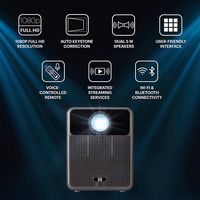 Kodak - FLIK HD10 Smart Projector, 1080p Bluetooth & Wifi Projector with Android TV & Built-In 5W... - Alternate Views