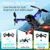 Contixo F16 FPV Drone - 1080P HD Camera, 2.4G RC, 6-Axis Gyro, Follow Me, Gesture Control, Headle... - Alternate Views
