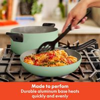 Bella - 21-Piece Ceramic Nonstick Cookware Set - Seaglass - Alternate Views