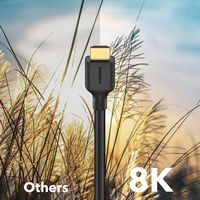 Insignia™ - 6 ft. 8K HDMI Cable - Black - Alternate Views