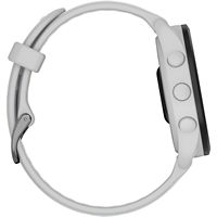 Garmin - Forerunner 165 Music GPS Smartwatch 43 mm Fiber-Reinforced Polymer - Gray/Whitestone - Alternate Views