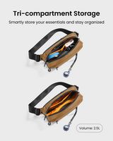tomtoc - Aviator-T35 2.5L X-Pac Sling Bag with RFID Blocking, Minimalist Crossbody Bag Chest Shou... - Alternate Views