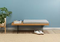 Burrow - Carta Hardwood Bench - Oak - Alternate Views