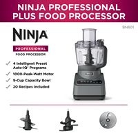 Ninja - Professional Plus Food Processor, 1000 Peak Watts, 9-Cup Capacity, 4 Auto-iQ Preset Progr... - Alternate Views