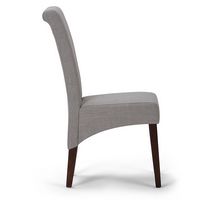 Simpli Home - Avalon Polyester & Wood Dining Chairs (Set of 2) - Dove Gray - Alternate Views