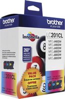 Brother - LC2013PKS Standard-Yield 3-Pack Ink Cartridges - Cyan/Magenta/Yellow - Alternate Views