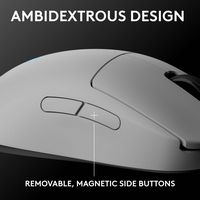 Logitech - PRO 2 LIGHTSPEED Lightweight Optical HERO 44K DPI Gaming Mouse with 4 Customizable and... - Alternate Views