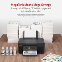 Canon - PIXMA MegaTank G3270 Wireless All-In-One SuperTank Inkjet Printer - BLACK - Alternate Views