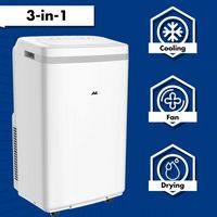 AuxAC - 275 Sq. Ft  10,000 BTU Portable Air Conditioner - White - Alternate Views