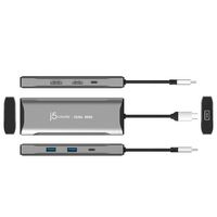 j5create - USB-C® Dual HDMI™ 4K60 Mini Dock for Windows, macOS, Chrome OS - Space Gray - Alternate Views