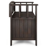 Simpli Home - Acadian Small Entryway Storage Bench - Brunette Brown - Alternate Views