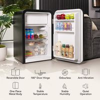 Cooluli - Curve 3.8 cuft Freestanding Compressor Fridge - Black - Alternate Views