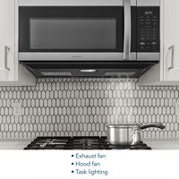 Insignia™ - 1.7 Cu. Ft. Over-the-Range Microwave with 2-Stage Cooking - Stainless Steel - Alternate Views