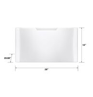 GE - 16” Laundry Pedestal with Storage Drawer for Select Washers and Dryers - White - Alternate Views