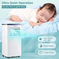 Costway 7100 BTU Portable Air Conditioner Cools up to 350 sq.ft 3-in-1 AC Unit w/ Cool Dehum Fan ... - Alternate Views