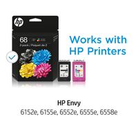HP - 68 2-Pack Standard Capacity Ink Cartridges - Black/Tri-color - Alternate Views