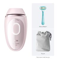 Braun - Silk-Expert Mini Corded IPL Hair Removal Device with Venus Razor and Pouch - Pink - Alternate Views