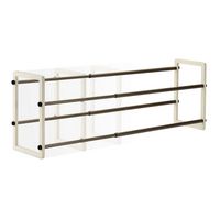 TRINITY - BASICS | 2-Tier Expandable Shoe Rack | 2-Pack | - White - Alternate Views