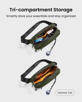 tomtoc - Aviator-T35 2.5L X-Pac Sling Bag with RFID Blocking, Minimalist Crossbody Bag Chest Shou... - Alternate Views