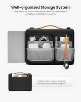 tomtoc - Defender-A42 Recycled Laptop Shoulder Bag for 14 Inch MacBook Pro M4/M3/M2/M1 Pro/Max 20... - Alternate Views